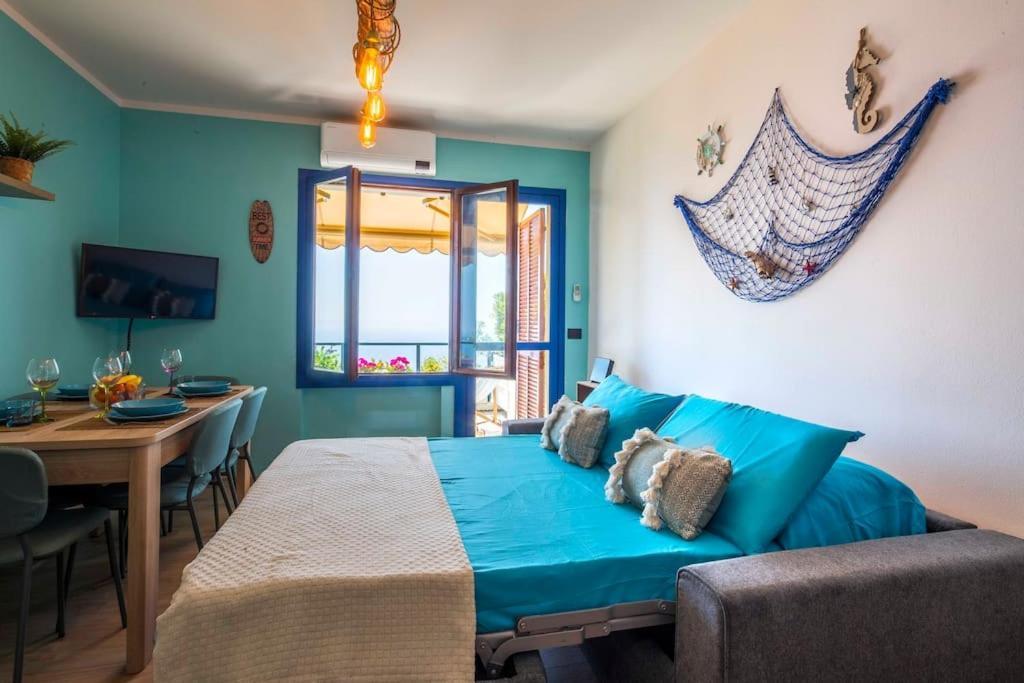 Il Grande Blu - Vista Panoramica Sul Golfo Leilighet Ospedaletti Eksteriør bilde